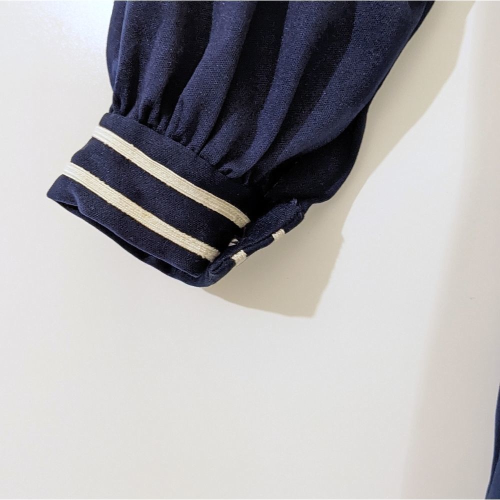 Vintage Women's Button Front Sailor Blouse - Picture 3 of 9